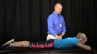 Prone Single Leg Lift [upl. by Cornelle]