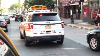 SUPER EXCLUSIVE 1ST EVER VIDEO OF FDNY THE COMMISSIONER LIAISONS UNIT RESPONDING TO 2ND ALARM FIRE [upl. by Suvart]