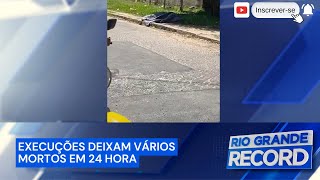 Escalada do crime ataques a tiros deixam 11 mortos em 24 horas [upl. by Ycak]