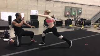 Elena Kampouris Training for Jupiter’s Legacy 2021 [upl. by Stich]