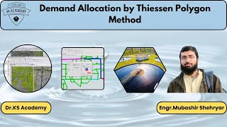 Demand Allocation by Thiessen Polygon Method  WaterGems  Dr KS Academy [upl. by Akinhoj]