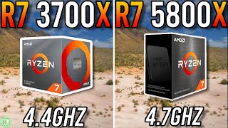 Ryzen 7 3700X vs Ryzen 7 5800X  Big Difference [upl. by Dnaletak]