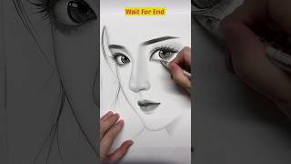 এই ছবির জন্য সবাই পাগল কেনো 😳 Amazing Hand Drawing girl sketch tiktok video shorts drawing facts [upl. by Aroz]