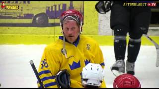 Peter Forsberg gets in disguise and fools Swedish veteran mens team [upl. by Neala]