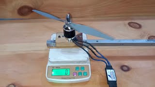 brushless bldc motor thrust test  brushless 4250 1300kv motor test [upl. by Eille]