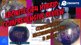 GB4 Hybrid Comprehensive Bowling Ball Review  Ebonites New House Shot Killer [upl. by Nosnehpets]