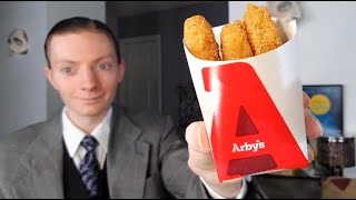 Arbys NEW Hushpuppy Breaded Fish Strips Review [upl. by Eelir]