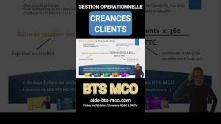 Calculer le ratio des créances clients  BFR en BTS MCO [upl. by Gonta]