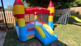 Costway Playhouse Bounce Castle Kids Inflatable Party under 200 [upl. by Okimuk466]