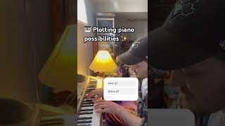 🎹 Plotting piano possibilities ✨ piano pianist jazzpiano musicproducer djlife djproducer [upl. by Joana822]