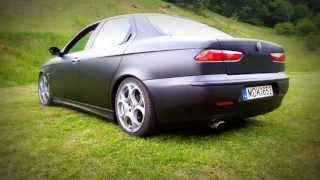 Alfa 156 24 JTD Exhaust Sound [upl. by Enyrb]