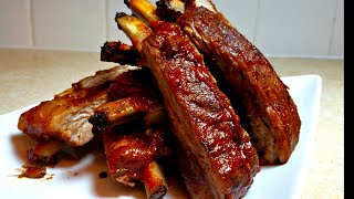 How to make BBQ Ribs in the Oven  Oven Baked Barbecue Ribs EASY [upl. by Elem]