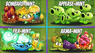 4 Team FilaMint  BombardMint  ArmaMint  AppeaseMint Plants  PvZ 2 Team Plant Battlez [upl. by Raff]