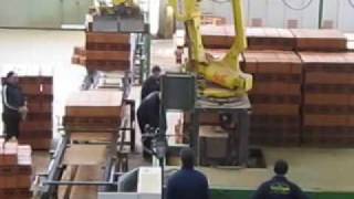 Palletizing in Brick industry [upl. by Handy]