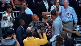 LeBron James Gets Videobombed by Chris Bosh and Mario Chalmers [upl. by Cerelly]