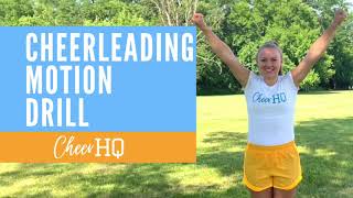 Cheerleading Motion Drill  Cheer HQ [upl. by Agnesse971]