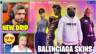 Streamers React to Balenciaga Skins In Fortnite Item Shop [upl. by Kiran987]