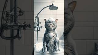 hair fall started from shampoo🙀 😺😭lovelyecats🐈animation 😺🐈 [upl. by Bick]