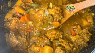 How To Make Jamaican Curry Chicken  Easy Curry Chicken Recipe [upl. by Bradwell]