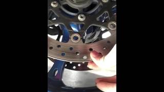 2006 Suzuki GSXR 600 Loose Brake Rotor [upl. by Galliett]