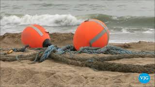 Obras del Nuevo Espigón en la Playa de la Antilla [upl. by Kristyn359]