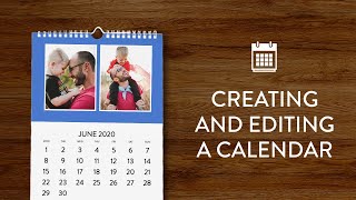 Creating and editing a calendar in Snapfish [upl. by Dulcine]