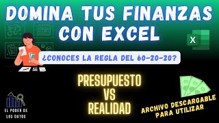 Domina tus Finanzas Personales con Excel  Presupuesto 602020 [upl. by Peg646]