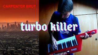 Carpenter Brut Turbo Killer Sick Solo on Different Song Structure [upl. by Ylrbmik]