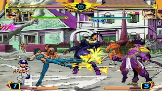 Jolyne amp Emporio vs Josuke amp Jotaro  Heritage for the futureMUGEN [upl. by Acus790]