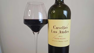 0544  Vinho Cuvelier Los Andes Grand Malbec 2017 vinho vino wine [upl. by Nosduh189]