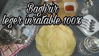 Recette de Baghrir leger et rapide a faire inratable 100 [upl. by Nath]