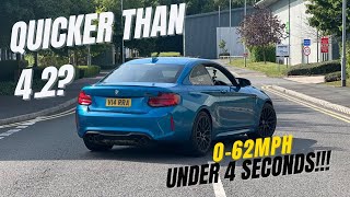 BMW M2 COMPETITION How Fast Can It Really Do 062MPH 0100kph [upl. by Rogergcam106]