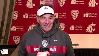 WSU Football Roc Bellantoni after practice 11619 [upl. by Alra]