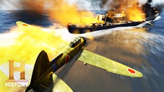 WWIIs Most Unrelenting Kamikaze Attack  Biggest Battles of WWII [upl. by Kwang]