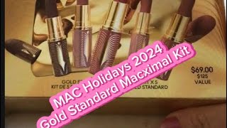 MAC Cosmetics Holidays 2024 Gold Standard Kit [upl. by Akiram]