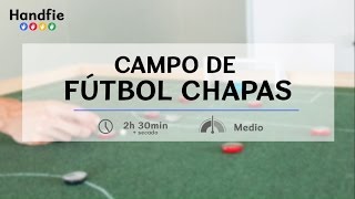 Cómo hacer un campo de fútbol chapas · Handfie DIY [upl. by Suirred]