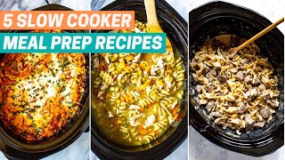 5 HEALTHY SLOW COOKER RECIPES  Easy Crockpot Recipes Perfect for Meal Prep [upl. by Lucia810]