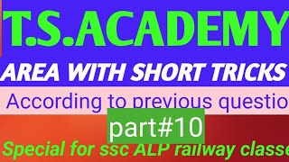 area by TS AcademyFOR SSC ALP RAILWAY CLASSESwith short tricksTOPICS WISE CLASSESPART10 [upl. by Brigitte768]