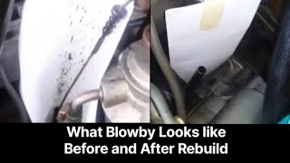 Blowby Before and After Engine Overhaul 4d56 [upl. by Aicenod]