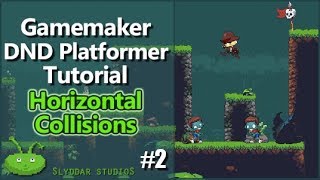 Gamemaker DND Platformer Tutorial  2 Horizontal Collisions [upl. by Martell968]