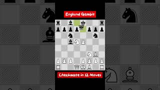 Englund GambitCheckmate in 12 Moves chess [upl. by Prady]