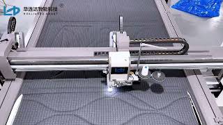 HLD6D AUTOMATIC COMPUTERIZED SINGLE NEEDLE QUILTING MACHINE [upl. by Arednaxela506]