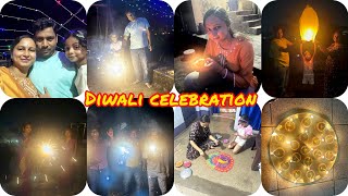 Diwali vlog diwalicelebration fireworks enjoy friendsandfamily diya rangolifordiwali 🪔🎁❤️ [upl. by Thorin]