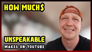 This Is How much money Unspeakable makes on YouTube 2024 [upl. by Eibrab]