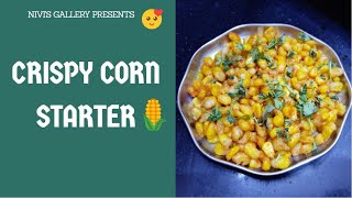 Crispy Corn in BBQ style  10 min simple recipe  Veg Starters NIVIS GALLERY nivisgallery​ veg [upl. by Farmer]