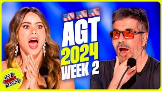 Stunning Singers Dancers and TWO Golden Buzzers  AGT Week 2 [upl. by Arel]