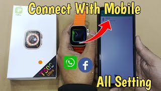 How To Connect T500 Ultra Watch To Phone  T500 Ultra Smartwatch Unboxing  Mr Ammar Tech [upl. by Nivert60]