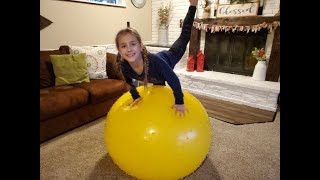 Gymnastics on my new giant ball [upl. by Laurice]