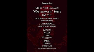 Telemann – Wassermusik Suite Complete for Clarinet Quartet [upl. by Bein717]