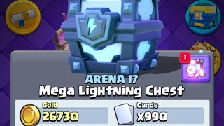 Mega Lightning Chest openingClash Royale [upl. by Cadel]